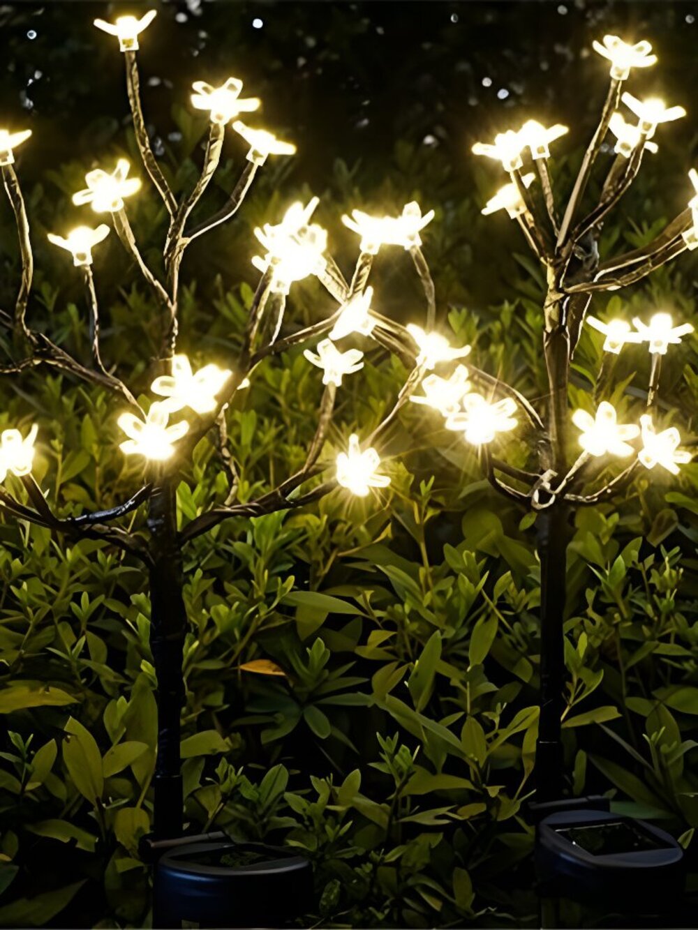 Solar Garden Lights Garden Decor, Solar Flowers Outdoor Decorative,2Pack 40LED